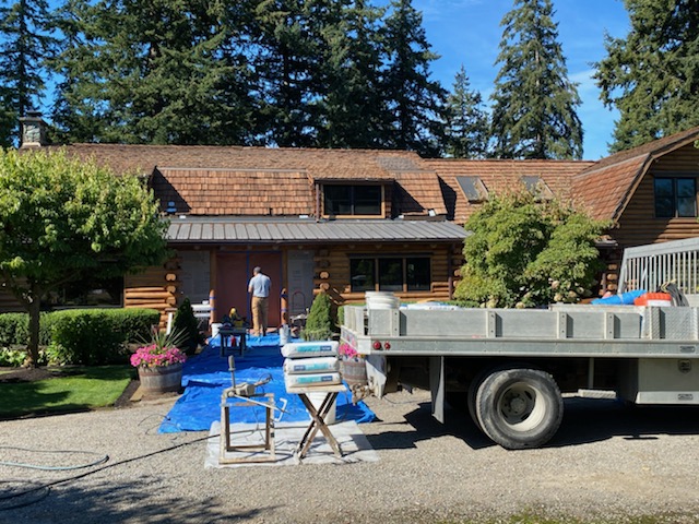 Big Rock Masonry Work Truck